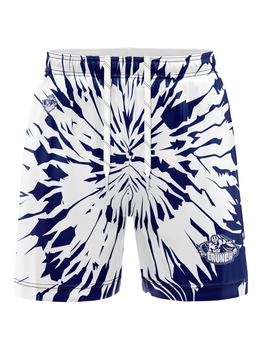 Bench Clearers Syracuse Crunch Tie-Dye Hockey Shorts - 3D FRONT