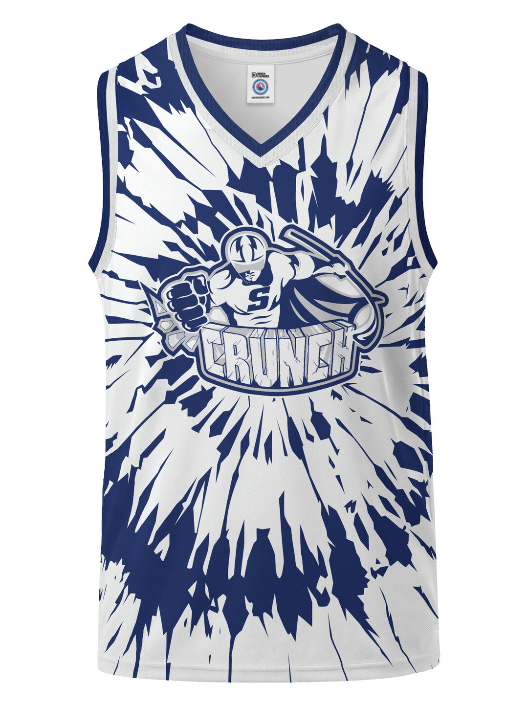 Bench Clearers Syracuse Crunch Tie-Dye Youth Hockey Tank - 3D FRONT