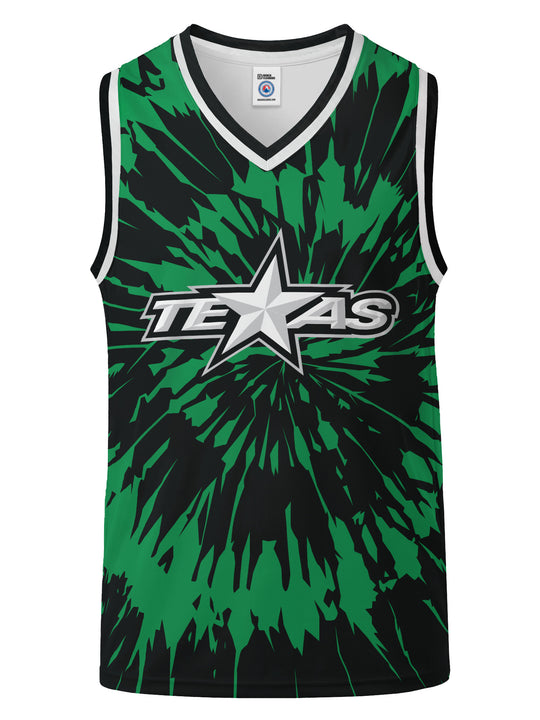 Bench Clearers Texas Stars Tie-Dye Hockey Tank - 3D FRONT
