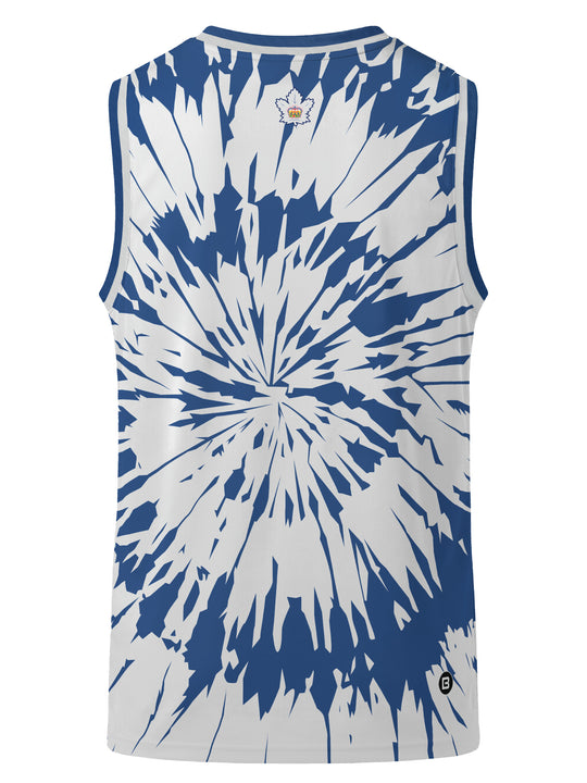 Bench Clearers Toronto Marlies Tie-Dye Hockey Tank - 3D BACK