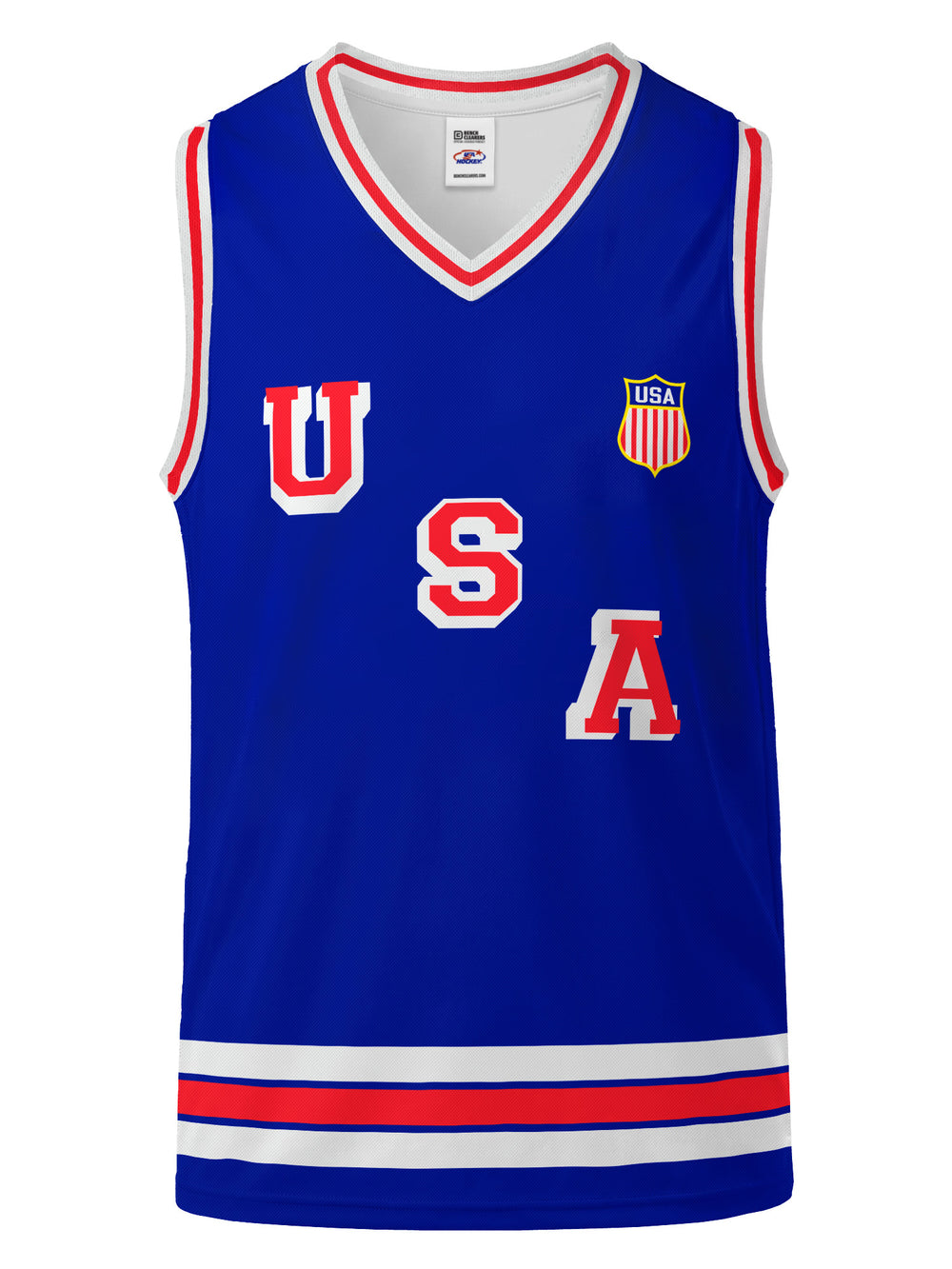 Bench Clearers USA Hockey 2026 Youth Hockey Tank - 3D FRONT