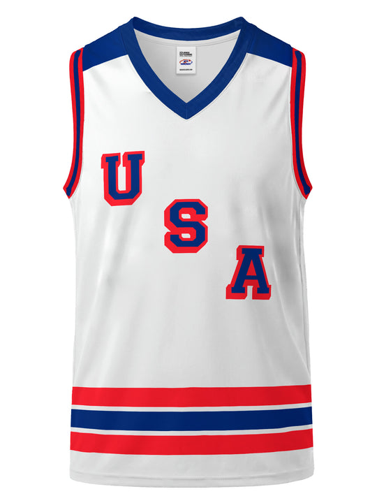 Bench Clearers USA Hockey Letter Youth Hockey Tank - 3D FRONT
