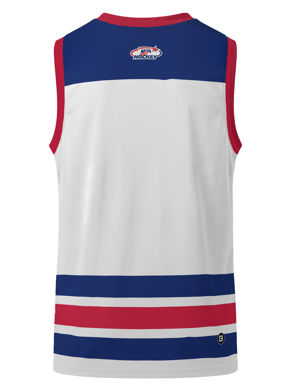 Bench Clearers USA Hockey Nations 2026 Away Youth Hockey Tank - 3D BACK