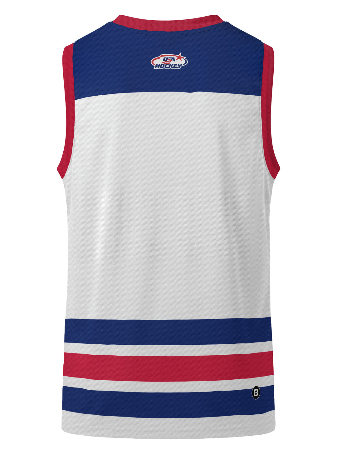 Bench Clearers USA Hockey Nations 2026 Away Youth Hockey Tank - 3D BACK