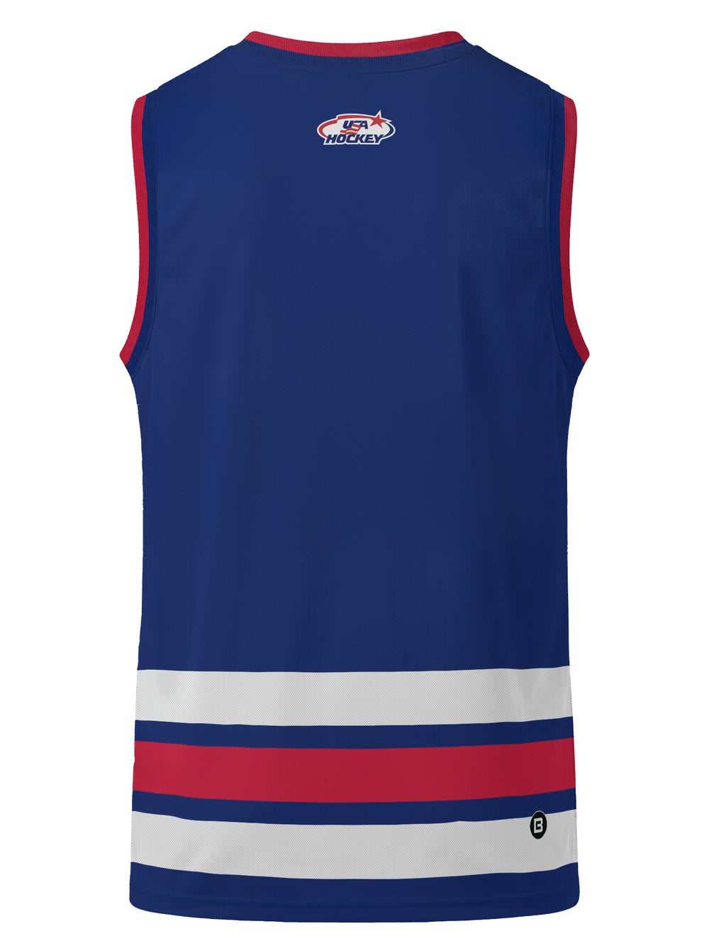 Bench Clearers USA Hockey Nations 2026 Navy Youth Hockey Tank - 3D BACK