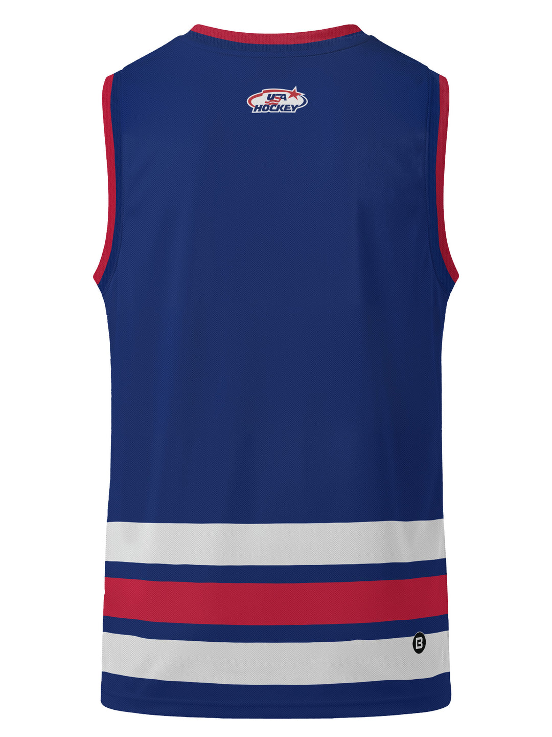 Bench Clearers USA Hockey Nations 2026 Navy Youth Hockey Tank - 3D BACK