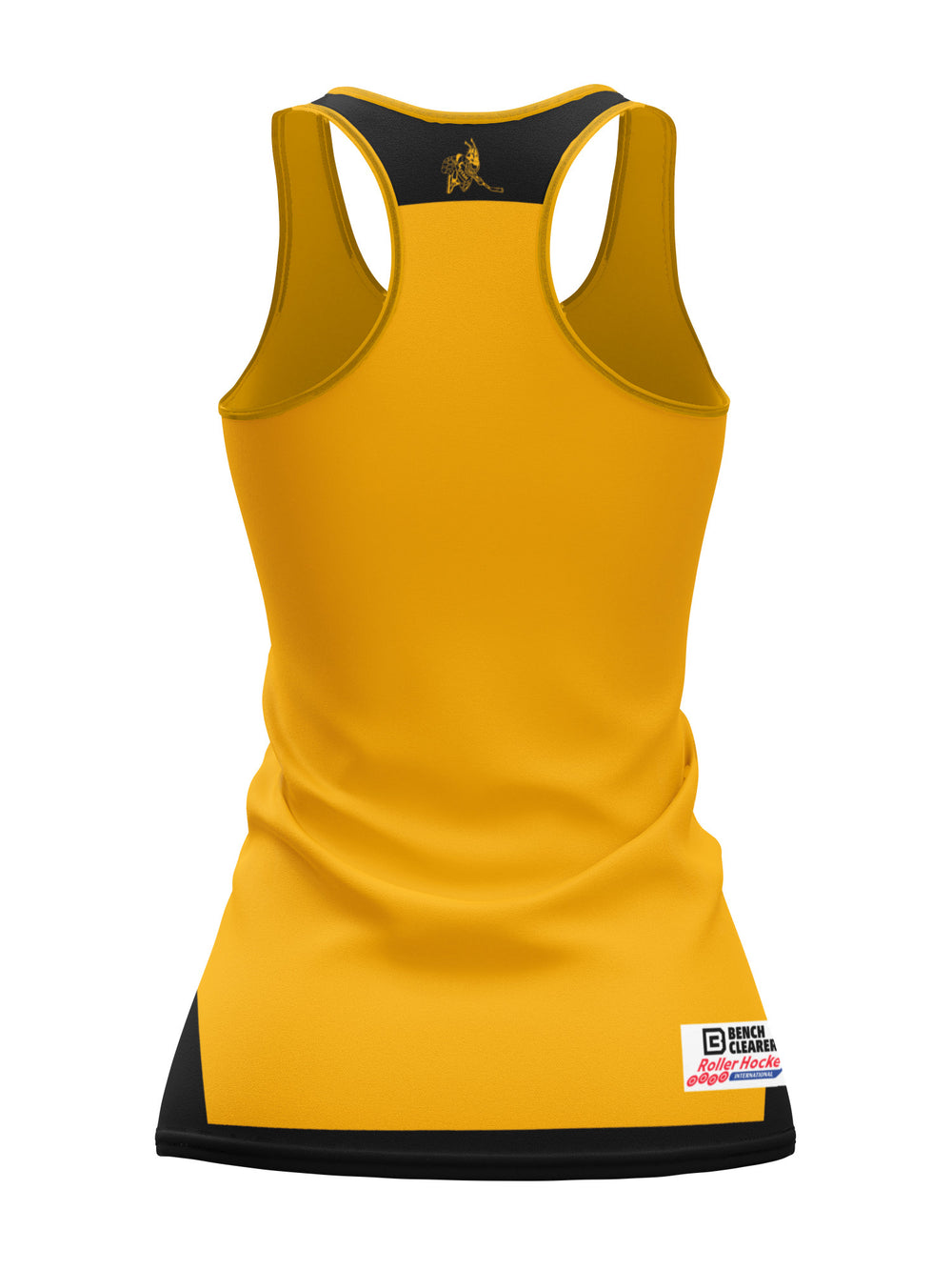 Bench Clearers Utah Rollerbees Women's Racerback Hockey Tank - 3D BACK