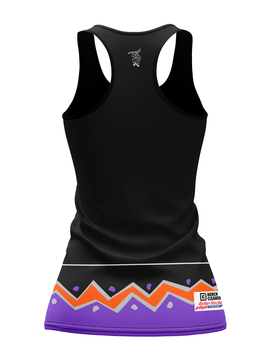 Bench Clearers Vancouver Voodoo Women's Racerback Hockey Tank - 3D BACK