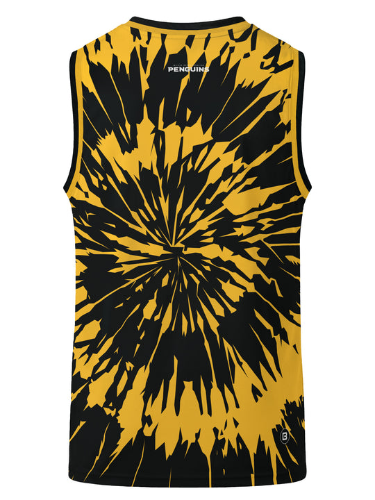 Bench Clearers Wilkes-Barre/Scranton Penguins Tie-Dye Hockey Tank - 3D BACK