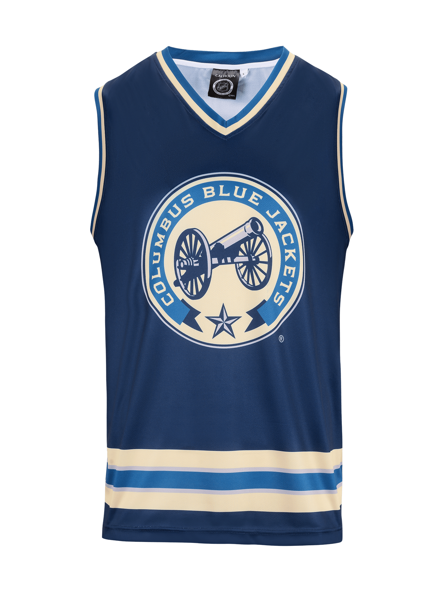 Columbus Blue Jackets Sweatshirt Men Medium Blue Long Sleeve Pullover Hoodie  NHL
