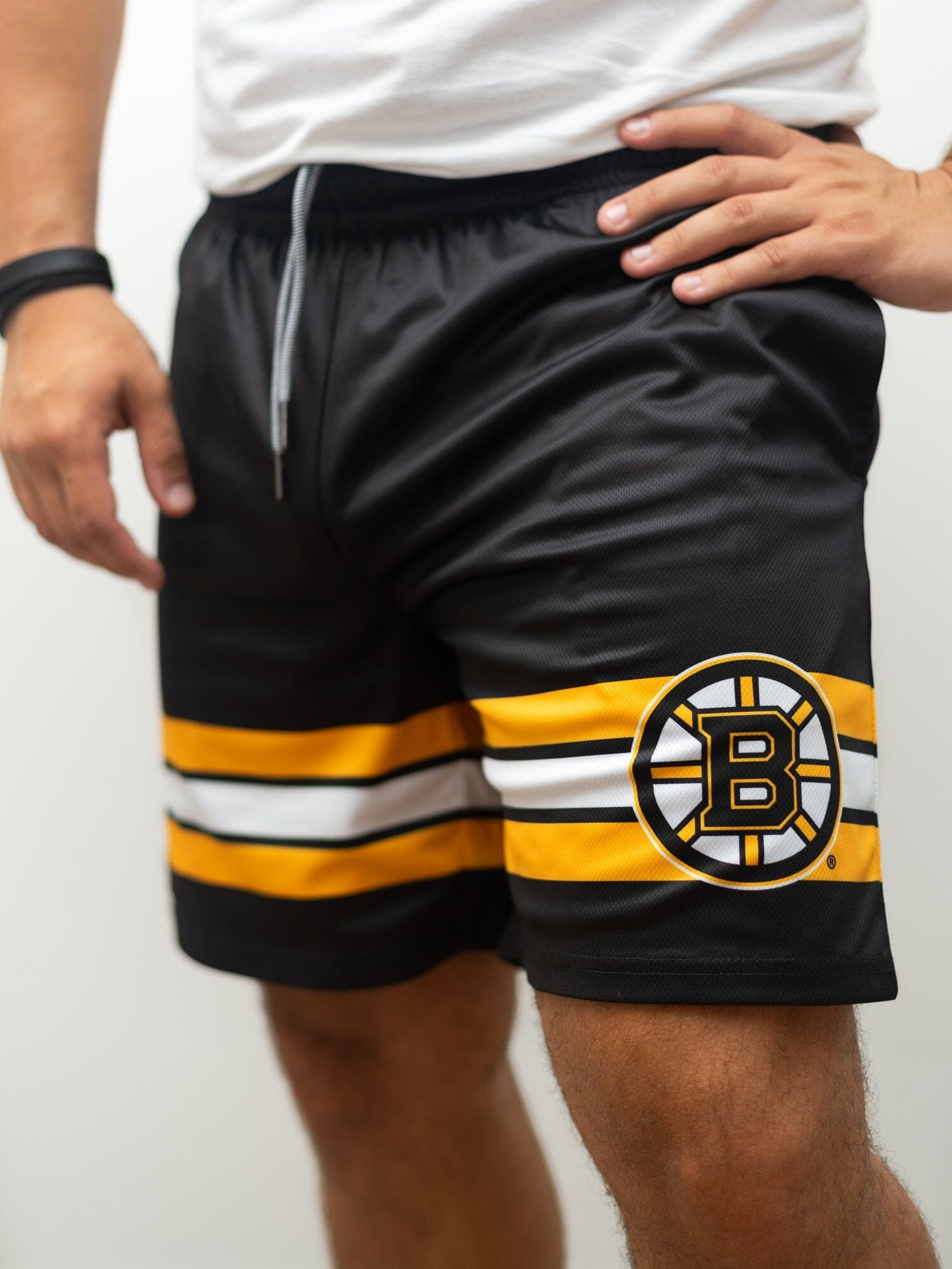 Boston Bruins Mesh Hockey Shorts - Front 1