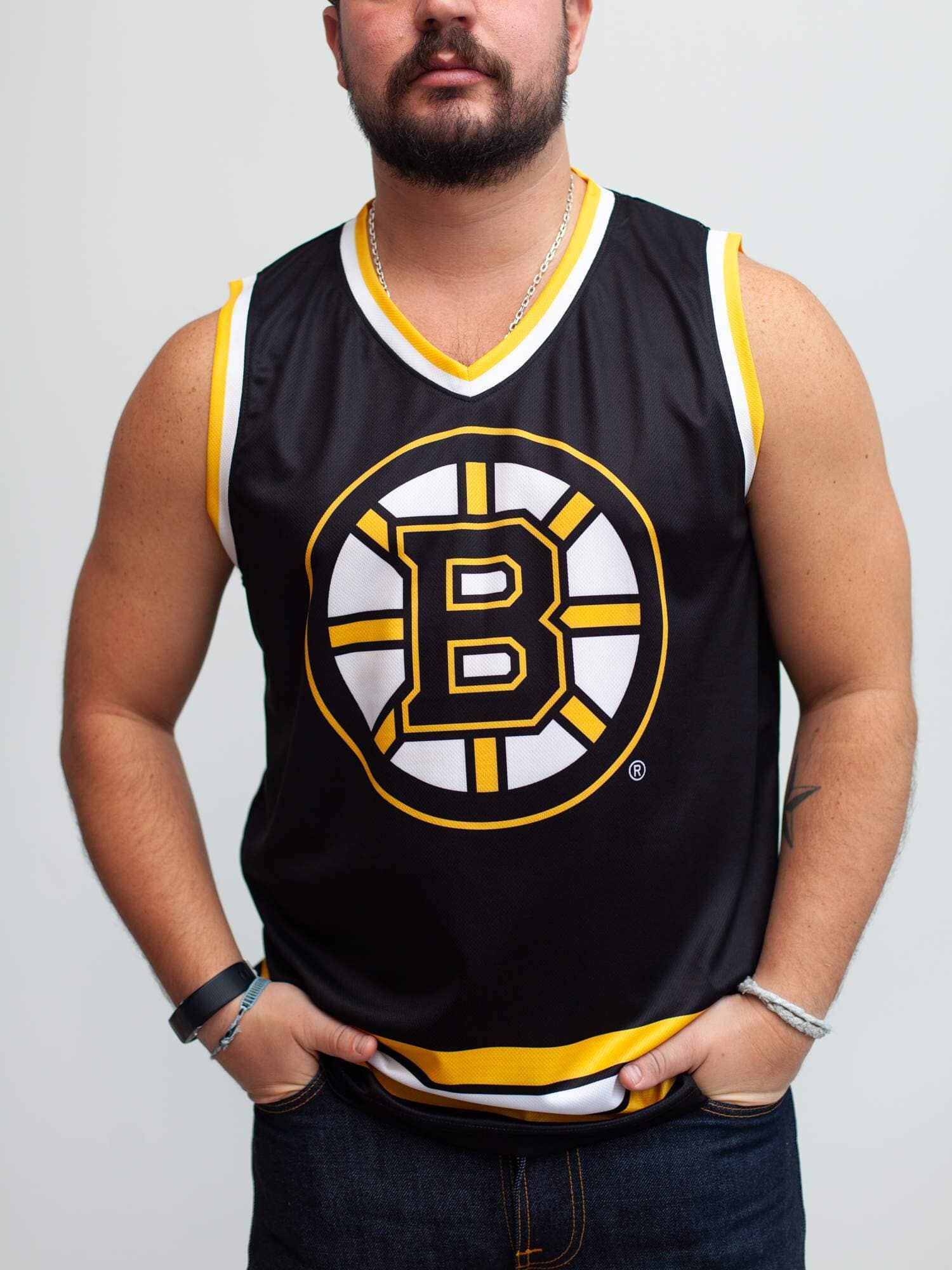 Bench Clearers Boston Bruins Full Fandom Moisture Wicking T-Shirt - M / Black / Polyester