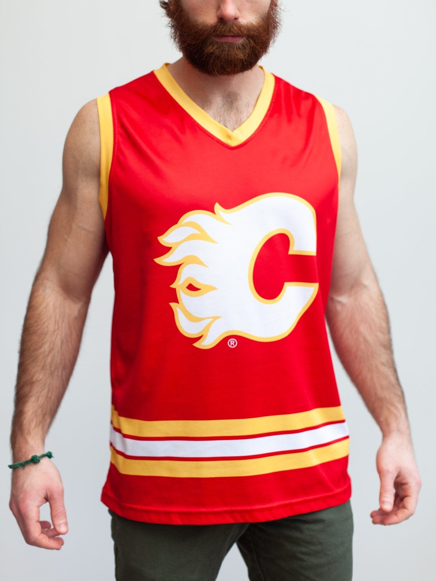 Calgary Flames Alternate Hockey Tank - Front - Life1