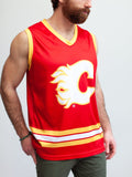 Calgary Flames Alternate Hockey Tank - Front - Life2