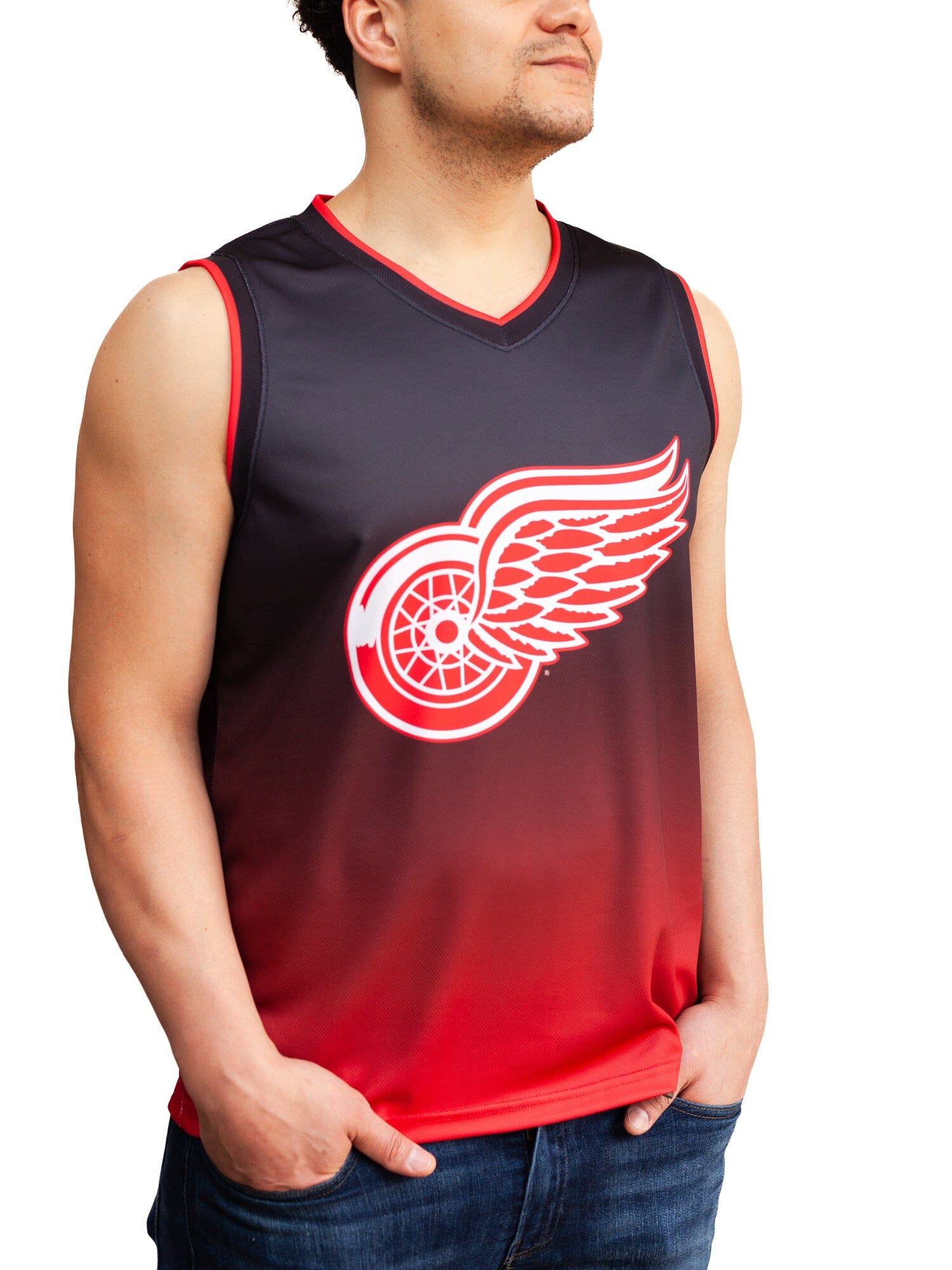 Detroit Red Wings 99 Series Mash-up Hockey Tank - Front2