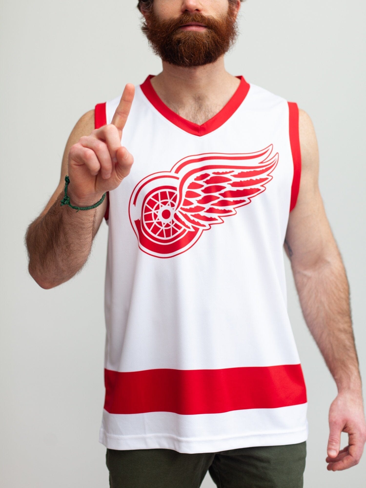 Detroit Red Wings Away Hockey Tank - Front - Life1