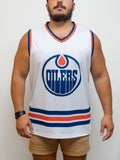 Edmonton Oilers Away Hockey Tank hockey tanks BenchClearers S White Polyester