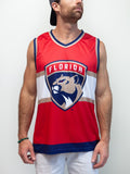 Florida Panthers Hockey Tank hockey tanks BenchClearers S Red Polyester
