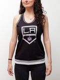 Los Angeles Kings Women's Racerback Hockey Tank hockey tanks BenchClearers XS Black Polyester