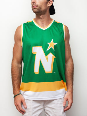 Bench Clearers Dallas Stars Away Hockey Tank - L / White / Polyester