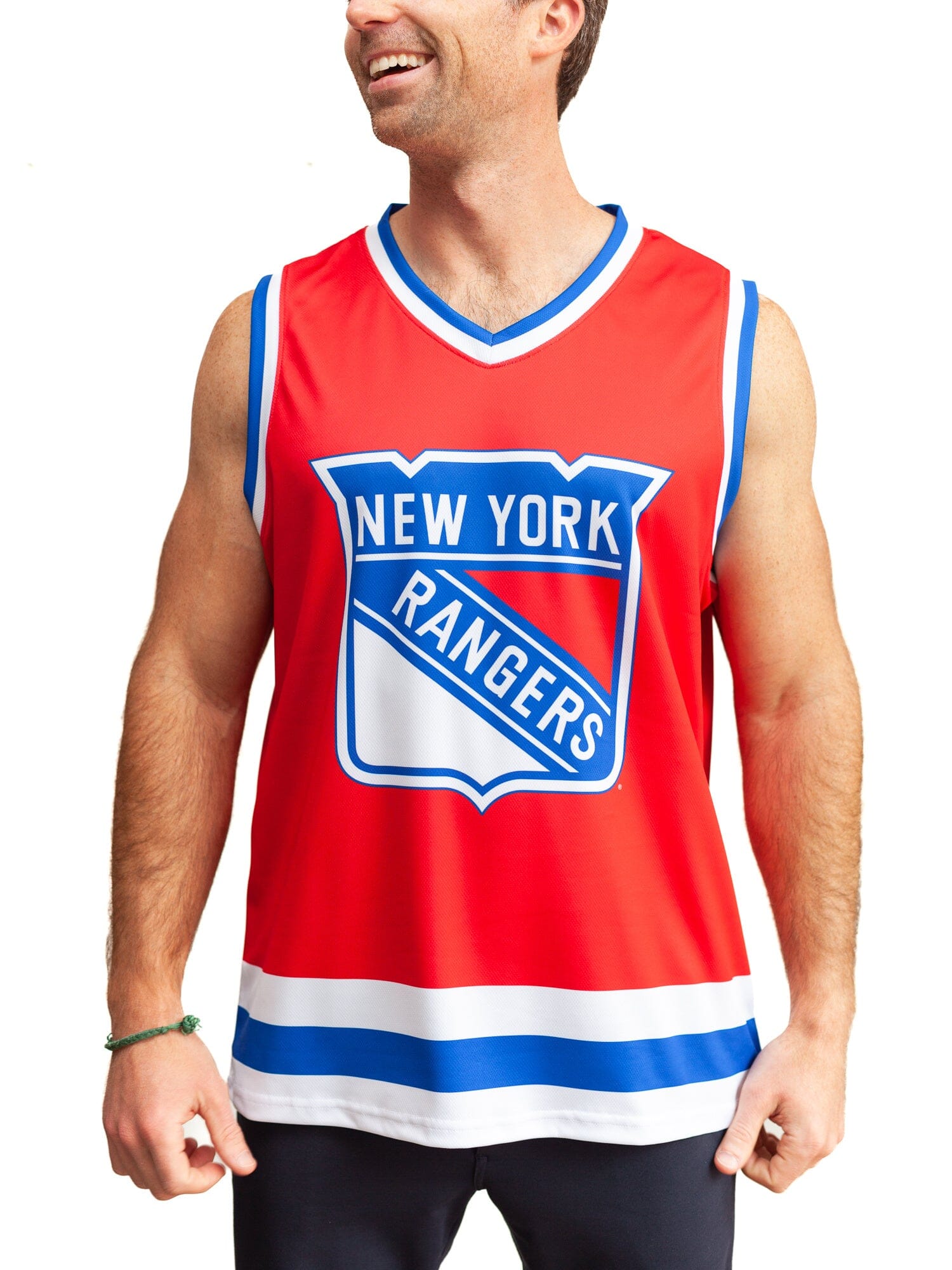 Relaxed New York Rangers Graphic Hockey Jersey Hoodie