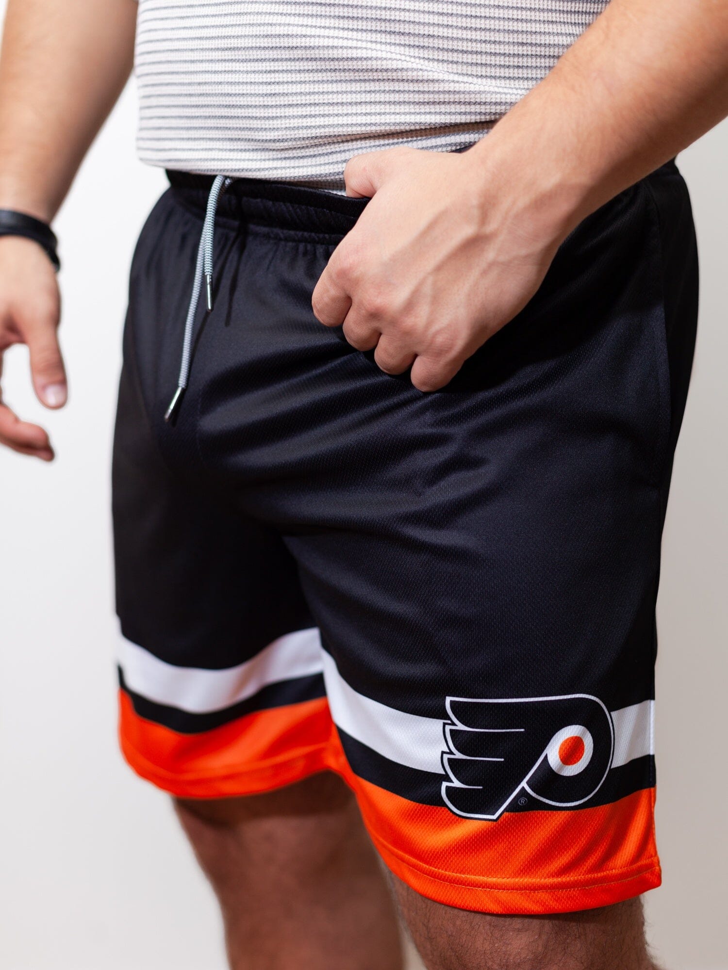 Philadelphia Flyers Mesh Hockey Shorts - Front