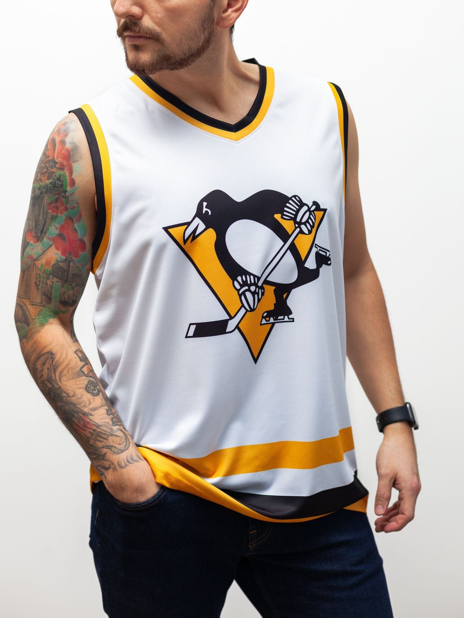 Pittsburgh Penguins Away Hockey Tank - Front - Life2