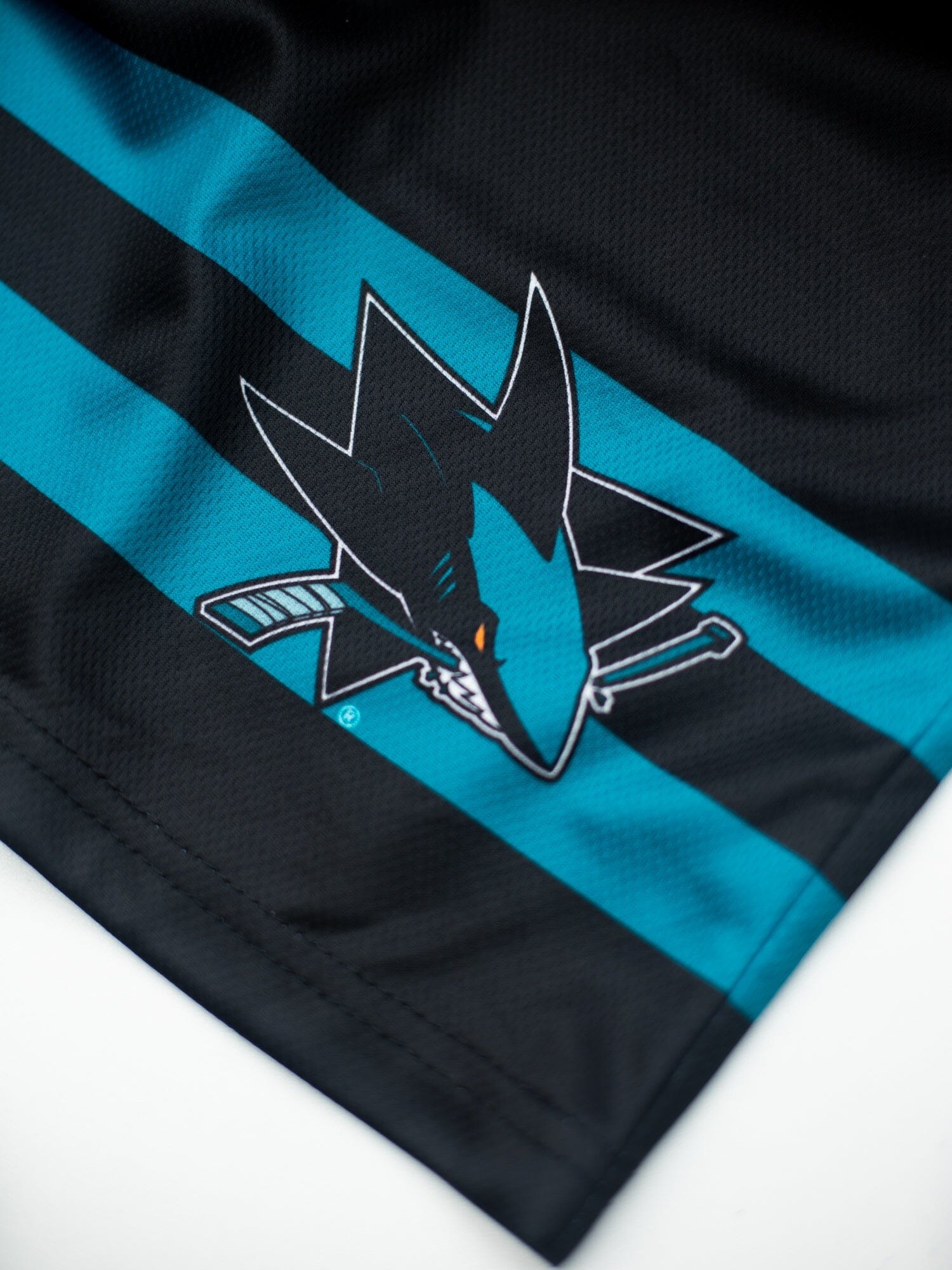 San Jose Sharks Alternate Mesh Hockey Shorts - Logo