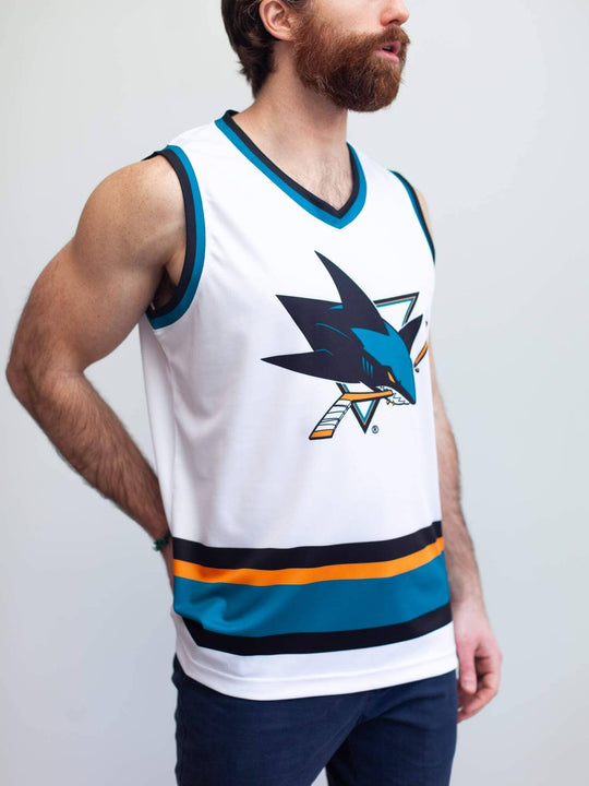 San Jose Sharks AWAY Hockey Tank hockey tanks BenchClearers 