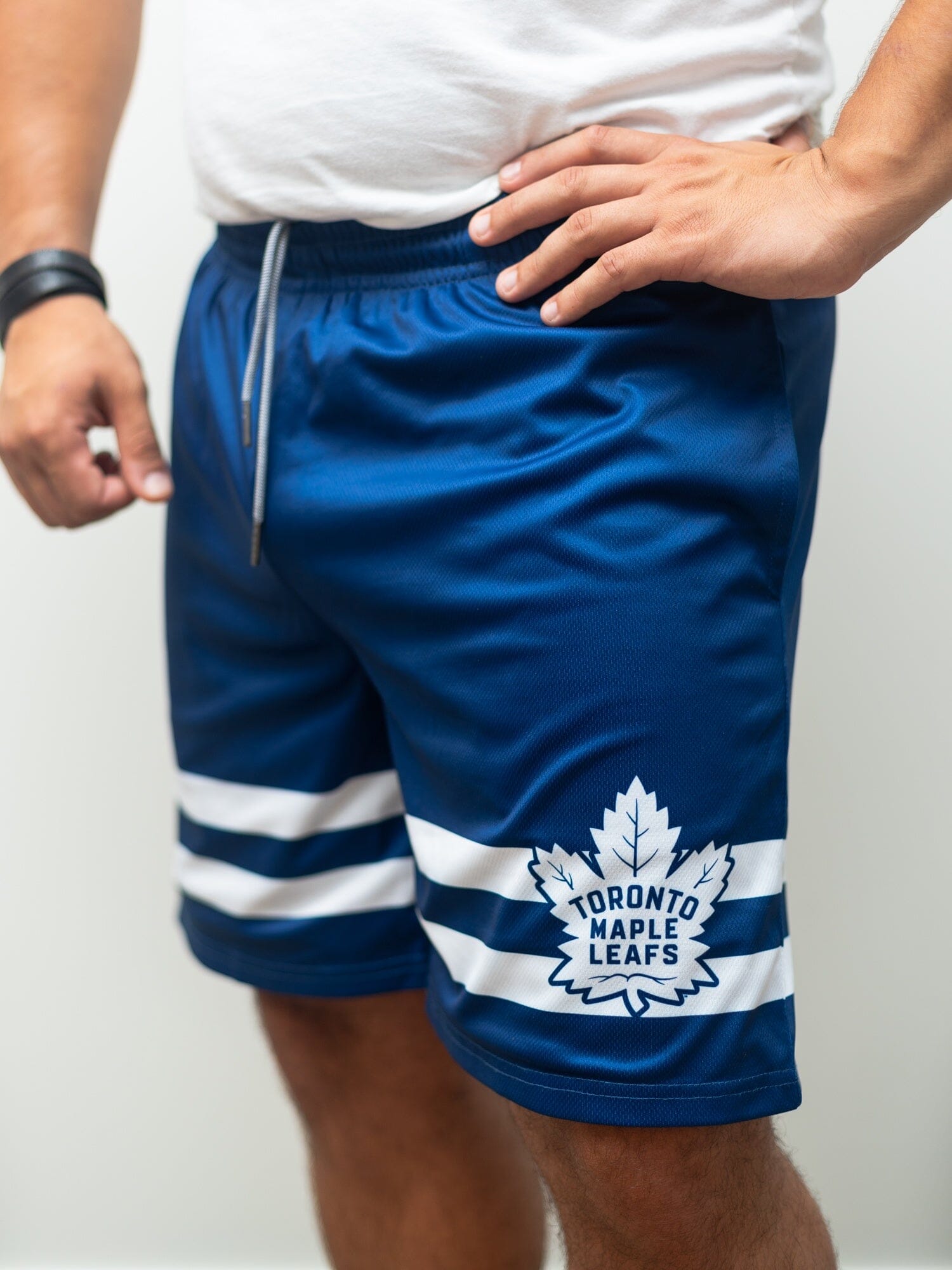 Toronto Maple Leafs Mesh Hockey Shorts Hockey Shorts BenchClearers S Blue Polyester