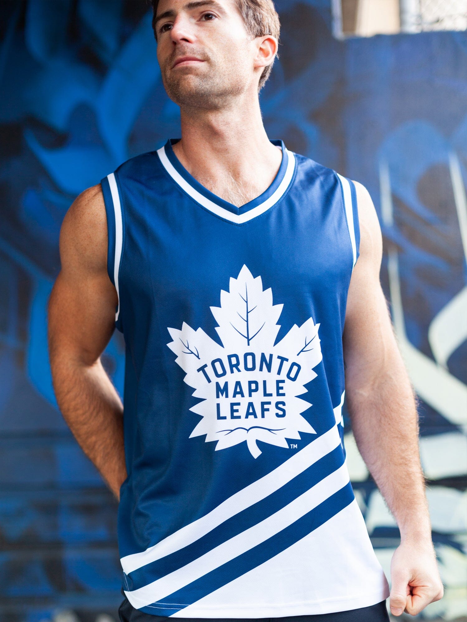 Bench Clearers Toronto Maple Leafs 99 Series Mash-Up Hockey Tank - XXL / Navy Blue / Polyester