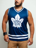 Toronto Maple Leafs Hockey Tank hockey tanks BenchClearers S Blue Polyester