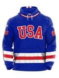 Team USA Miracle on Ice 1980 Hockey Hoodie - Front