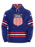 USA Hockey Shield Hockey Hoodie - Ghost Front