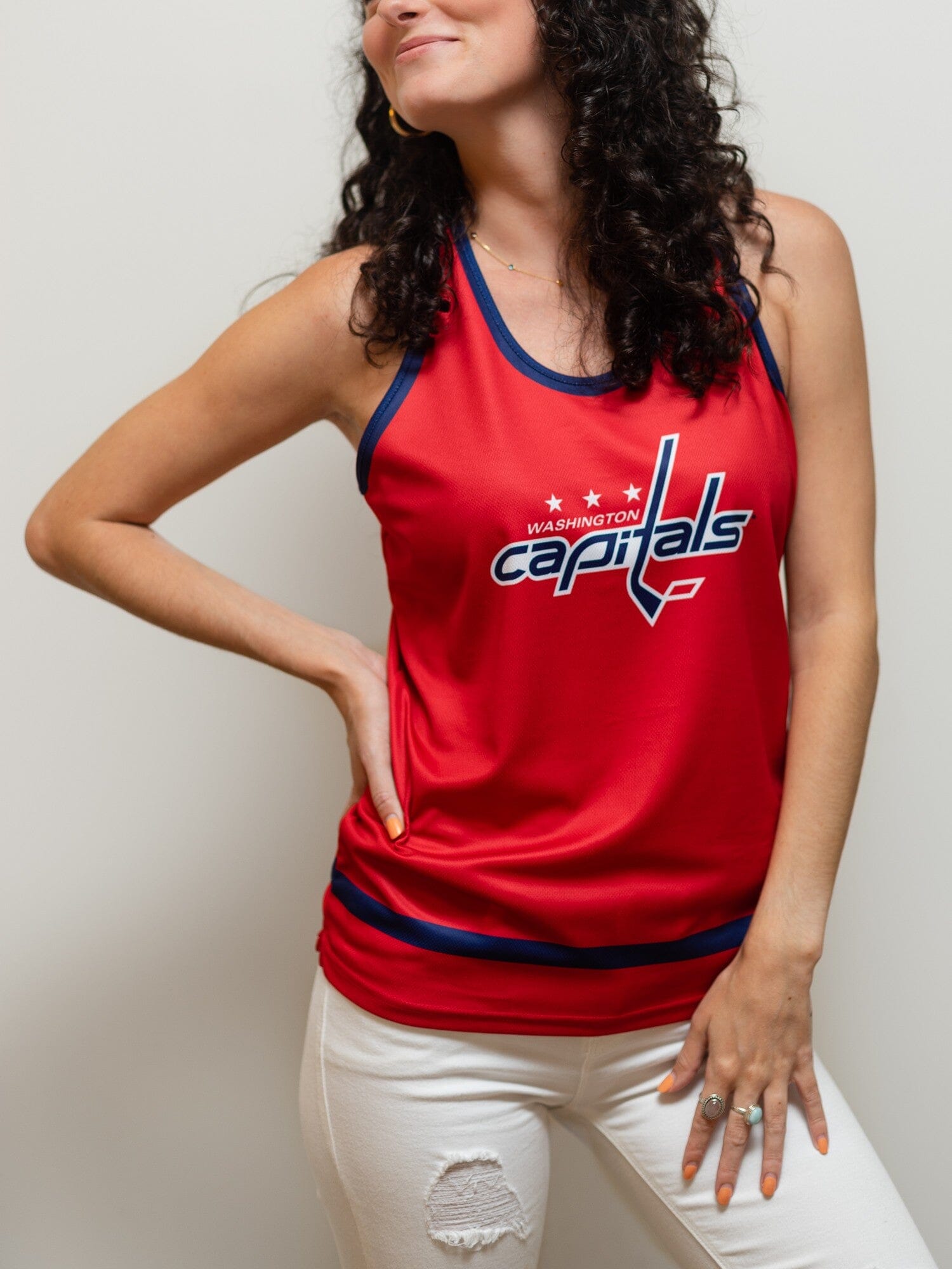 Bench Clearers Washington Capitals Hockey Tank - L / Red / Polyester