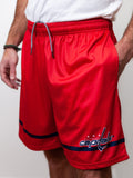 Washington Capitals Mesh Hockey Shorts Hockey Shorts BenchClearers S Red Polyester