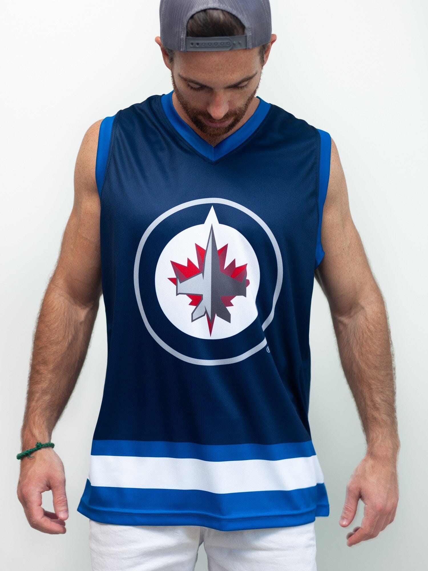 Winnipeg Jets Hockey Tank - XXXL / Blue / Polyester