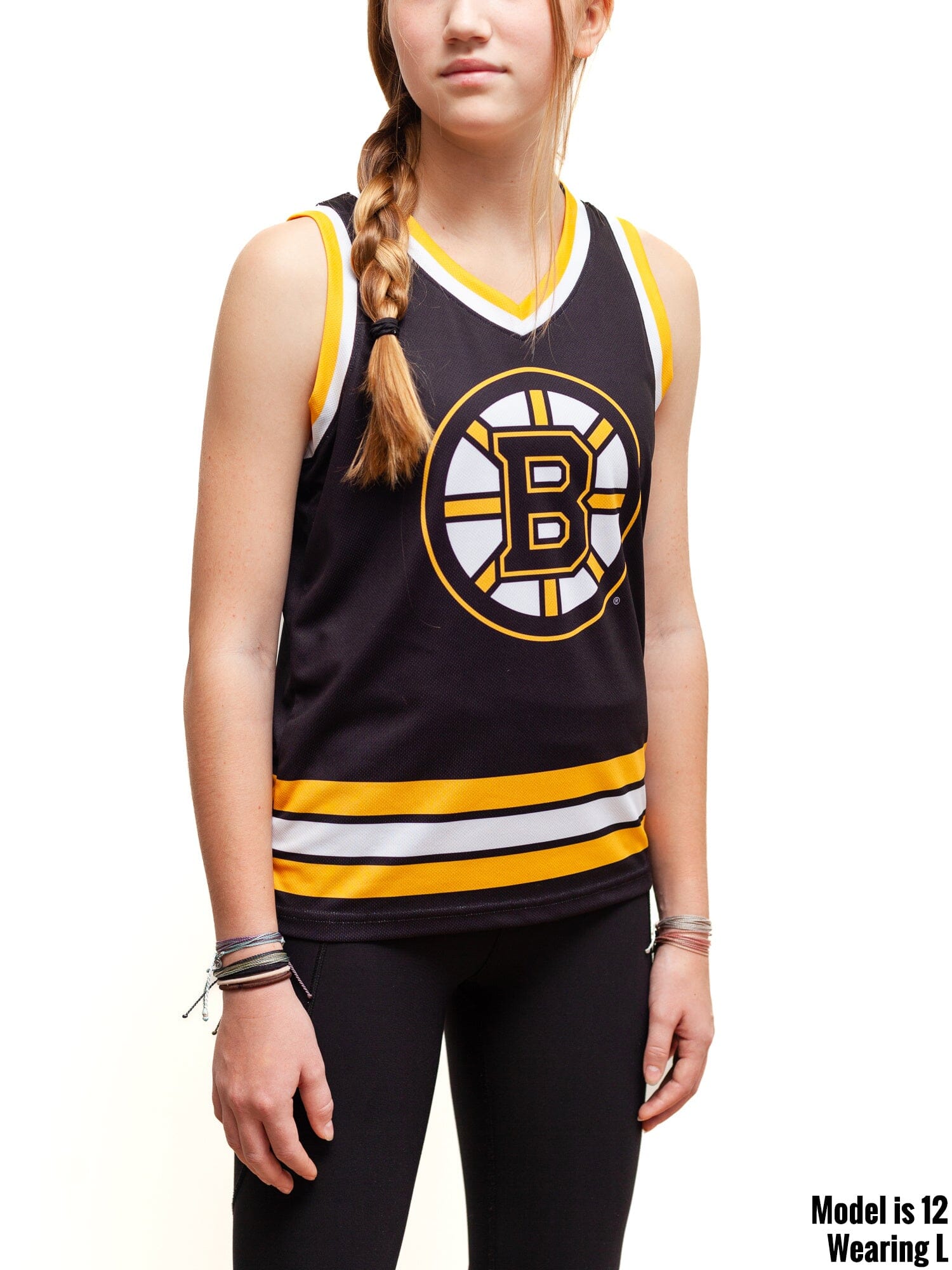 Boston Bruins Youth Hockey Tank - YS (6-8) / Black / Polyester