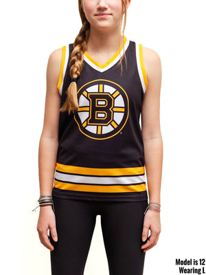 Concepts x Mitchell & Ness x Boston Bruins Mesh Tank-Top Official NHL Jersey